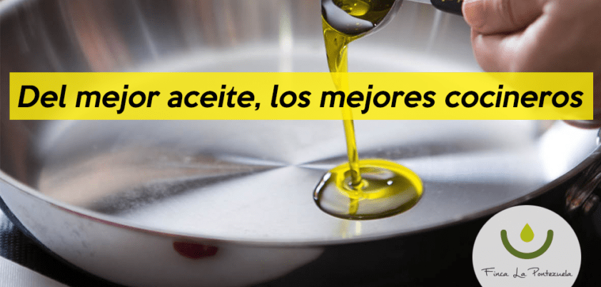 Cocina profesional con aceite de oliva y sus variedades