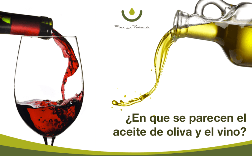 Aceite de oliva y vino, semejanzas saludables.