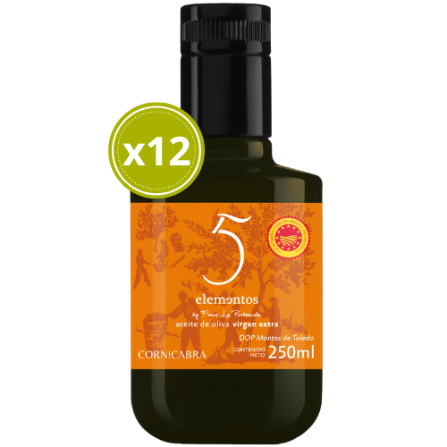 Aceite de Oliva Virgen Extra 5 Elementos Cornicabra 12x250ml - Finca La Pontezuela - Comprar Aceite de Oliva Virgen Extra