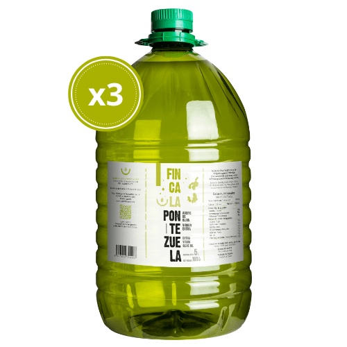 AOVE Finca La Pontezuela Picual 3X5L - Comprar Garrafa Aceite de Oliva Virgen Extra