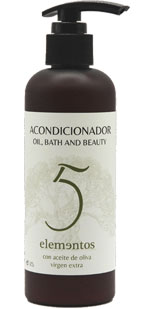 Champú nutritivo y Acondicionador con Aceite de Oliva Virgen Extra 5 Elementos