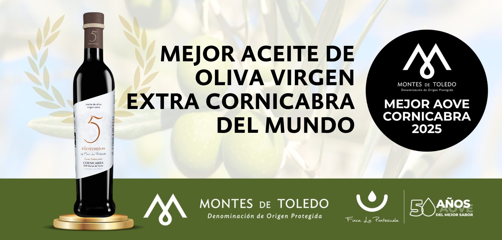 5 Elementos Cornicabra, ganador en los 23º Premios Cornicabra de la DOP Montes de Toledo